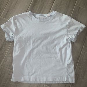 Light Blue Cropped Tee Pacsun